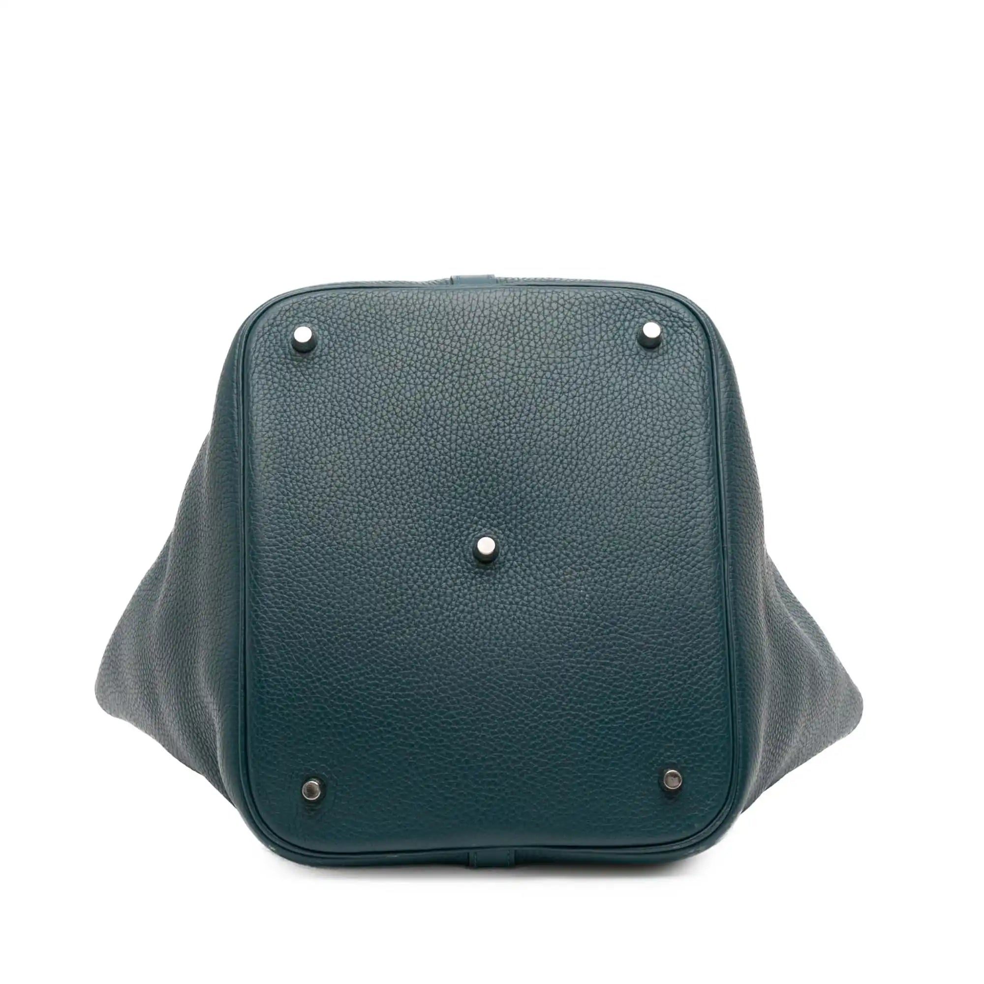Hermès Picotin Lock 26 Blue Clemence Palladium