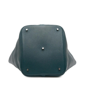 Hermès Picotin Lock 26 Blue Clemence Palladium