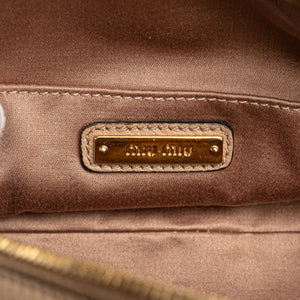 Miu Miu Crossbody Beige Leather
