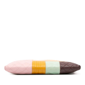 Chanel O Case Clutch Large Colorblock Patchwork Lambskin