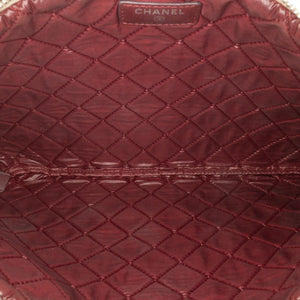 Chanel O Case Clutch Large Colorblock Patchwork Lambskin