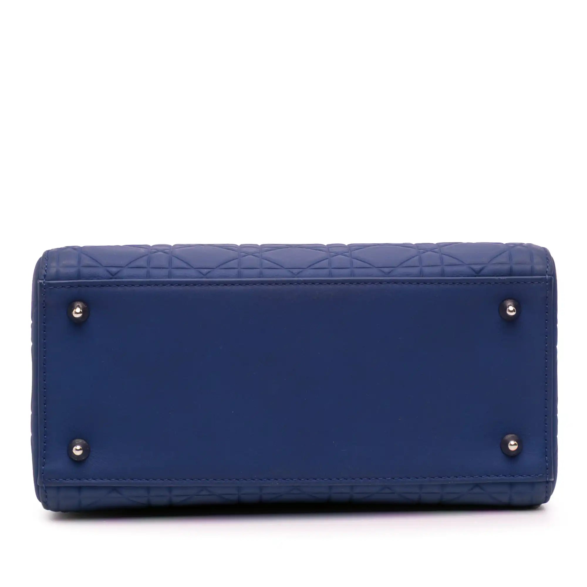 Dior Lady Dior Medium Blue Ultra Matte Cannage Calfskin