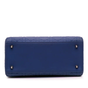 Dior Lady Dior Medium Blue Ultra Matte Cannage Calfskin