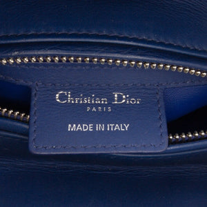 Dior Lady Dior Medium Blue Ultra Matte Cannage Calfskin
