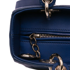 Dior Lady Dior Medium Blue Ultra Matte Cannage Calfskin