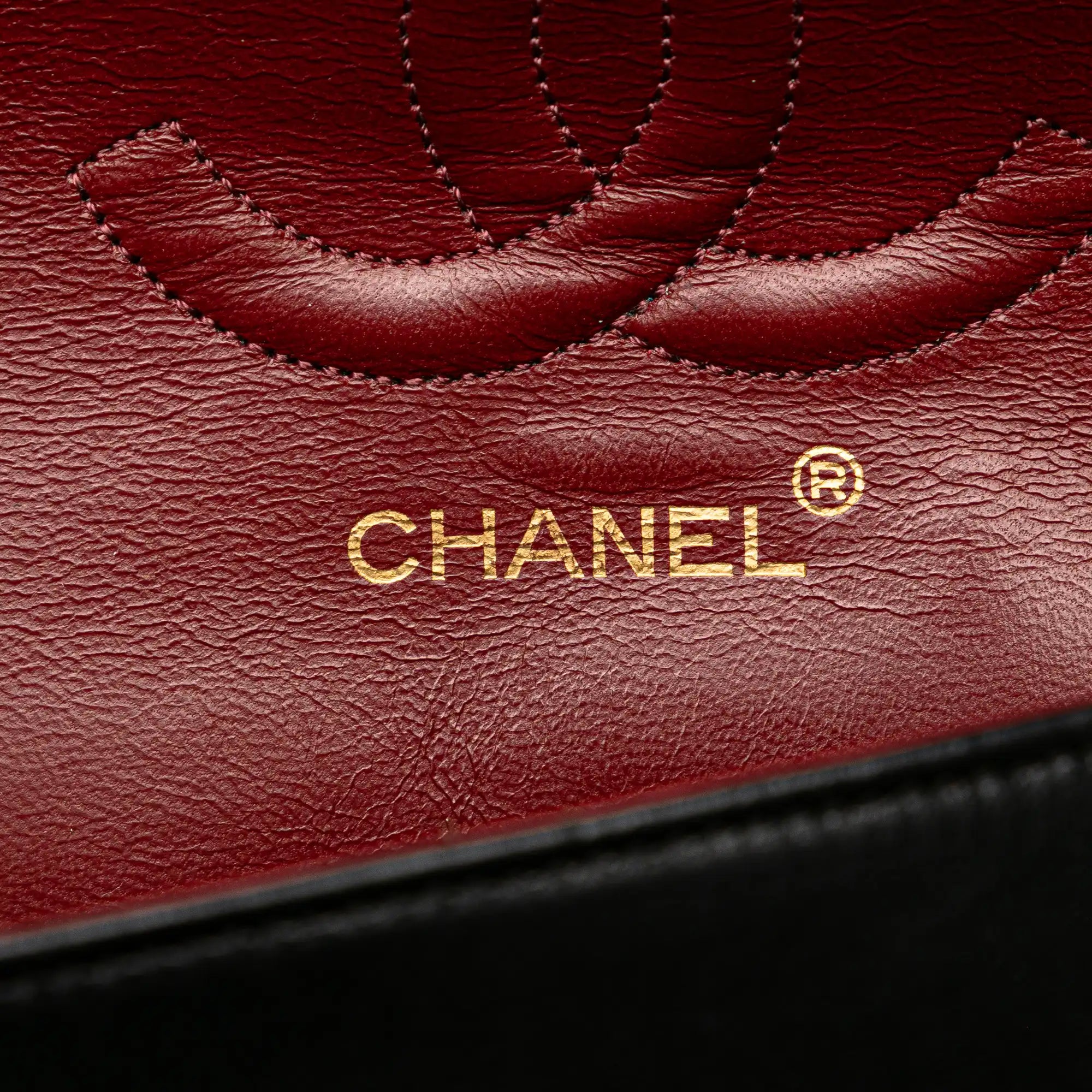 Chanel Classic Double Flap Medium Black Lambskin Gold