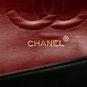 Chanel Classic Double Flap Medium Black Lambskin Gold