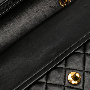 Chanel Classic Double Flap Medium Black Lambskin Gold