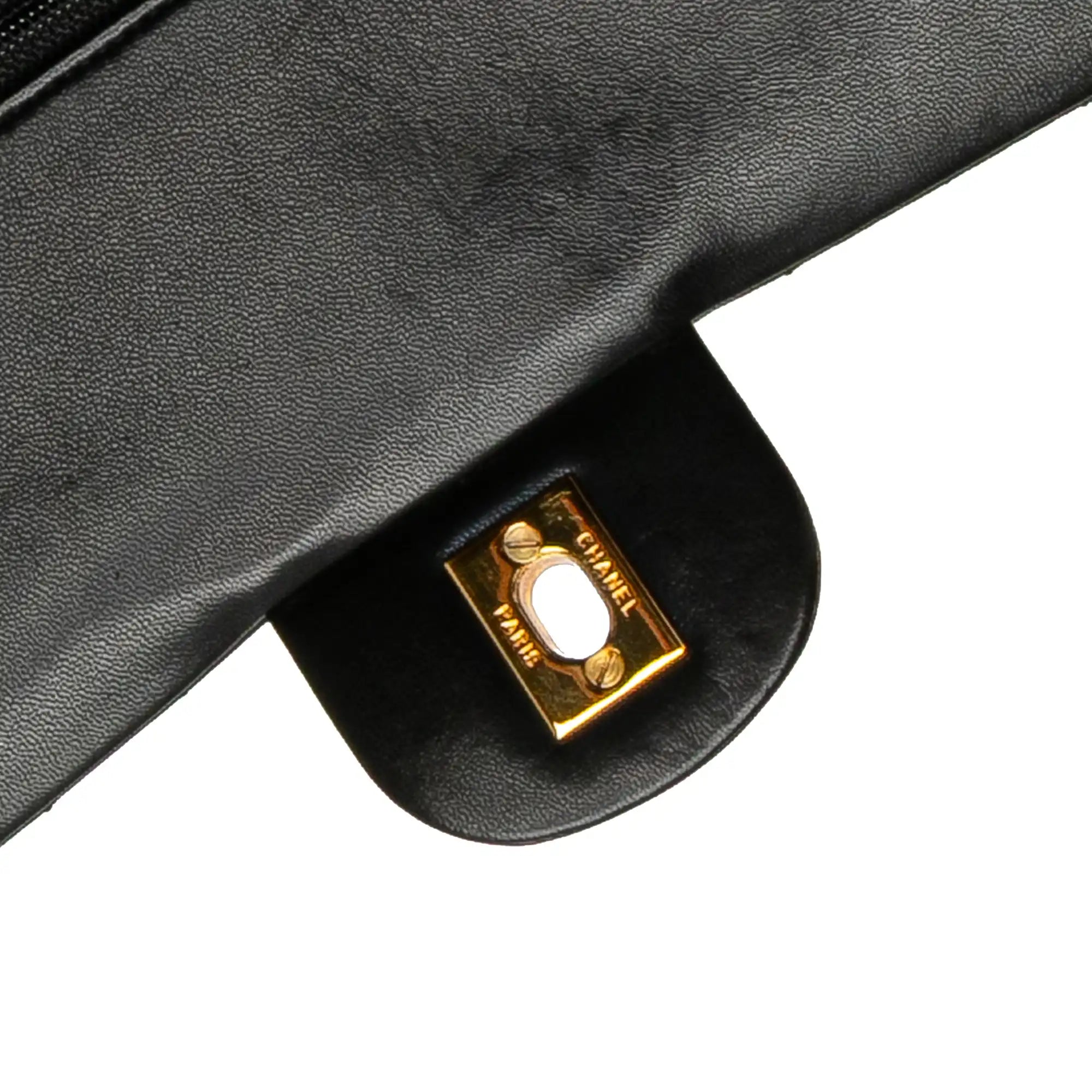 Chanel Classic Double Flap Medium Black Lambskin Gold