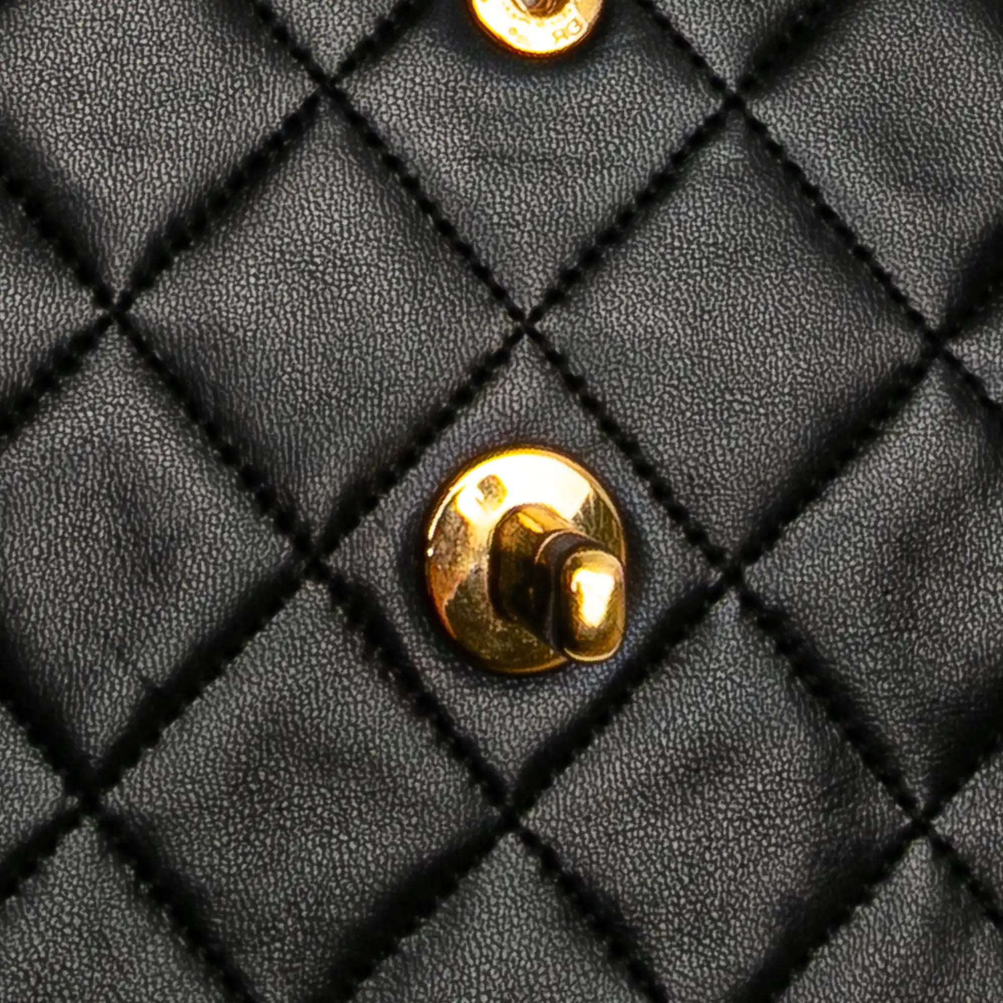 Chanel Classic Double Flap Medium Black Lambskin Gold