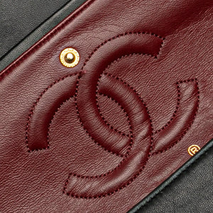 Chanel Classic Double Flap Medium Black Lambskin Gold