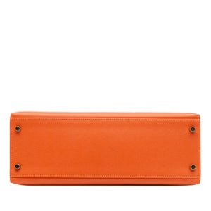 Hermès Kelly Sellier 32 Orange Epsom Gold