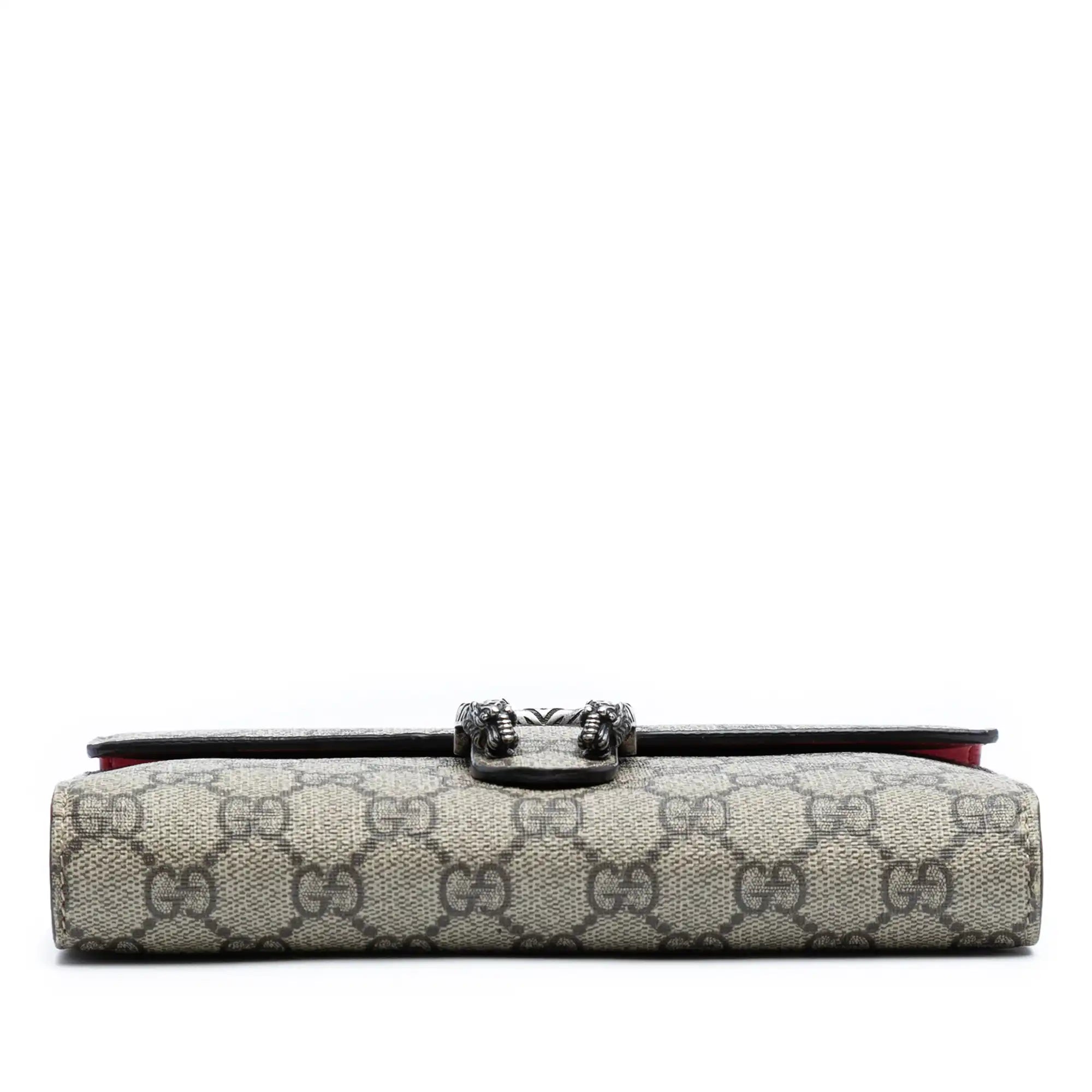 Gucci Dionysus Chain Wallet GG Supreme Canvas