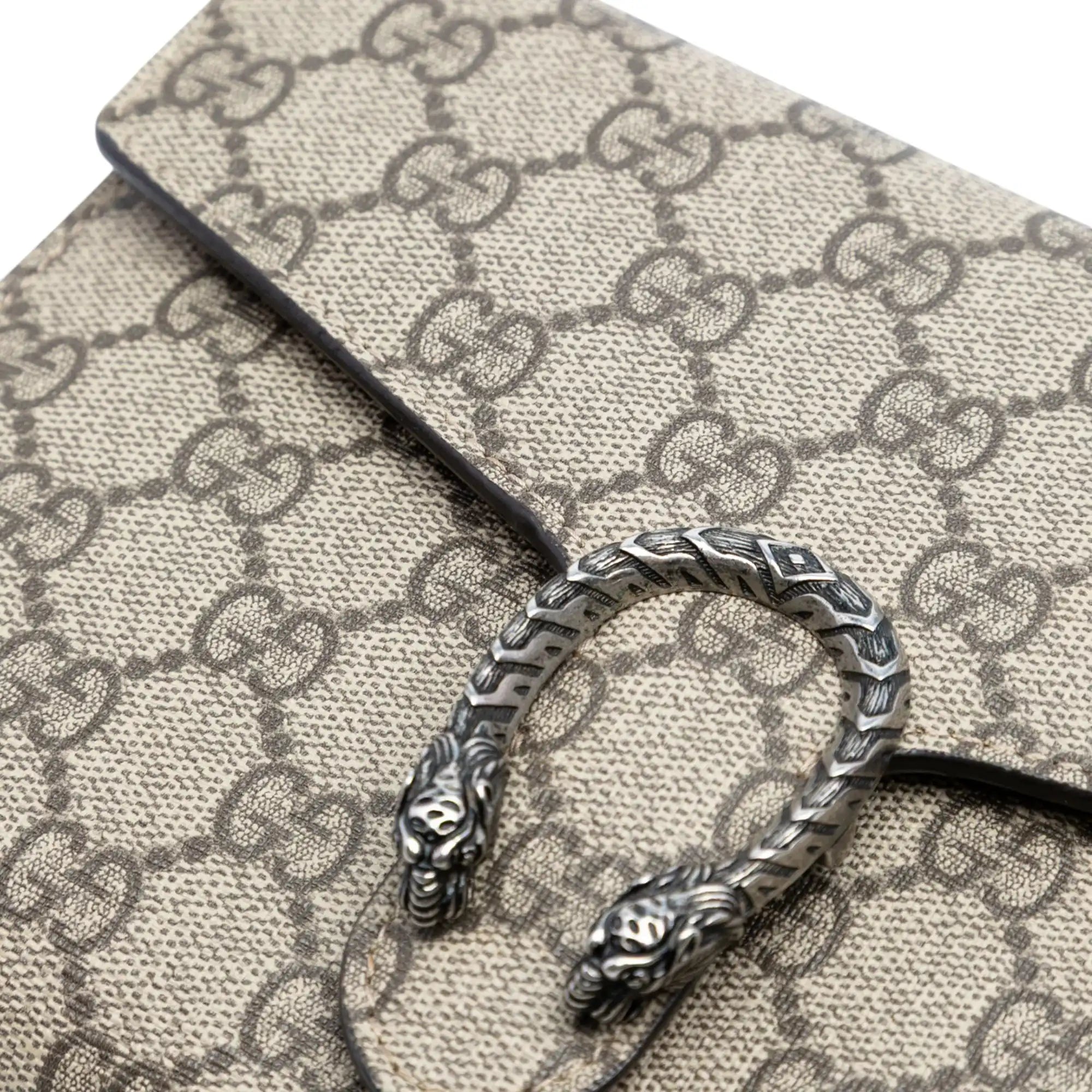 Gucci Dionysus Chain Wallet GG Supreme Canvas