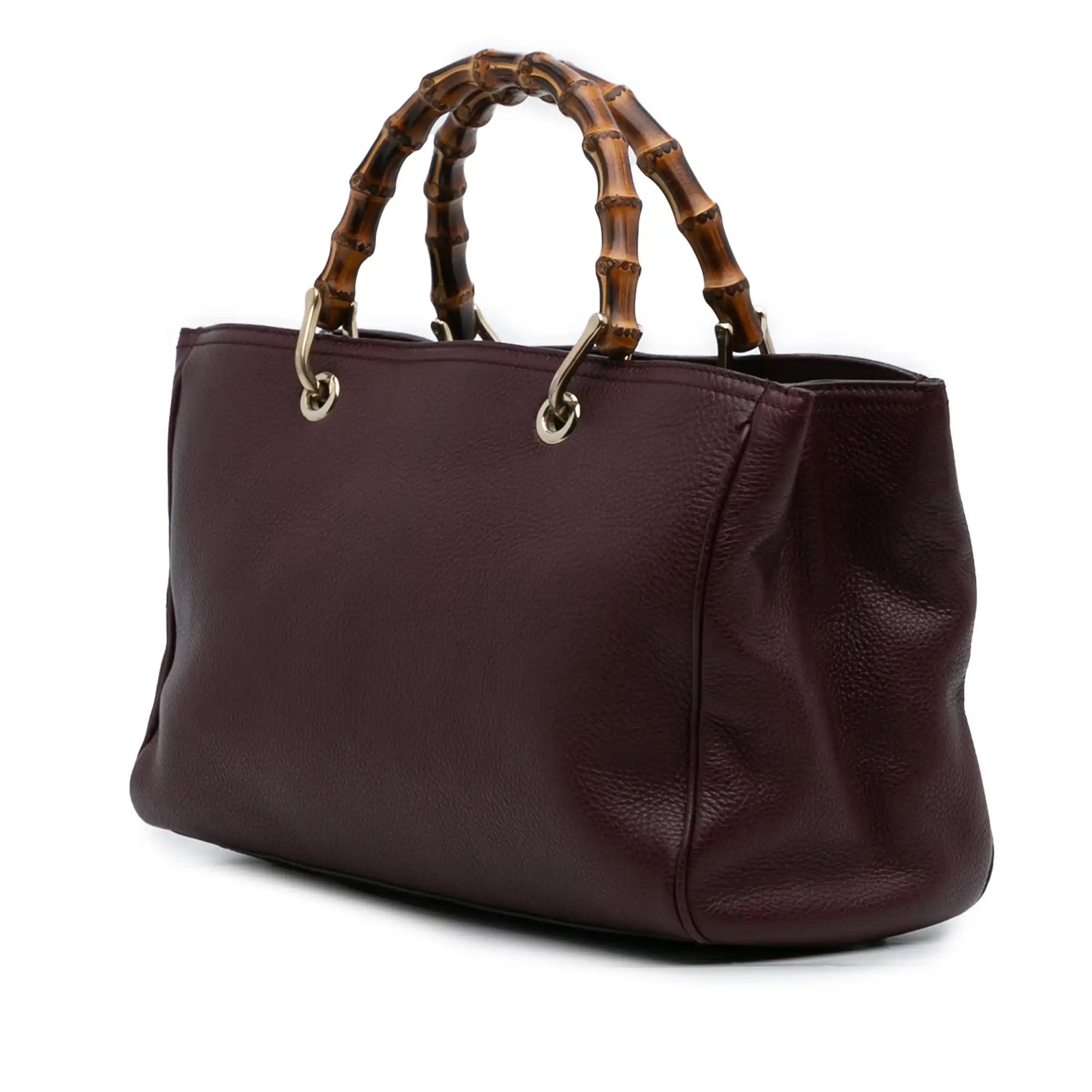 Gucci Bamboo Shopper Medium Burgundy