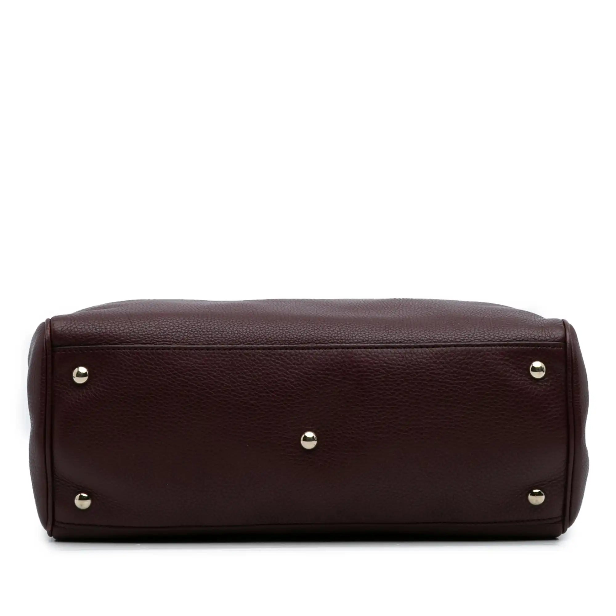 Gucci Bamboo Shopper Medium Burgundy