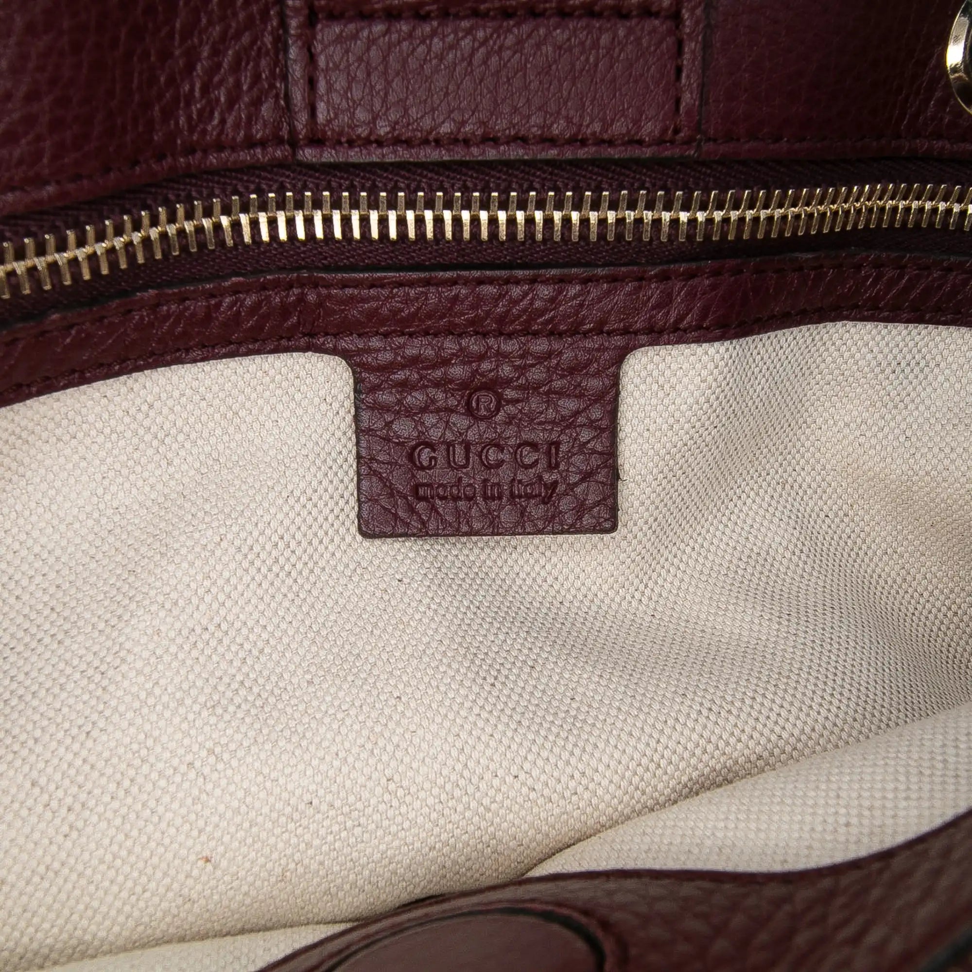 Gucci Bamboo Shopper Medium Burgundy