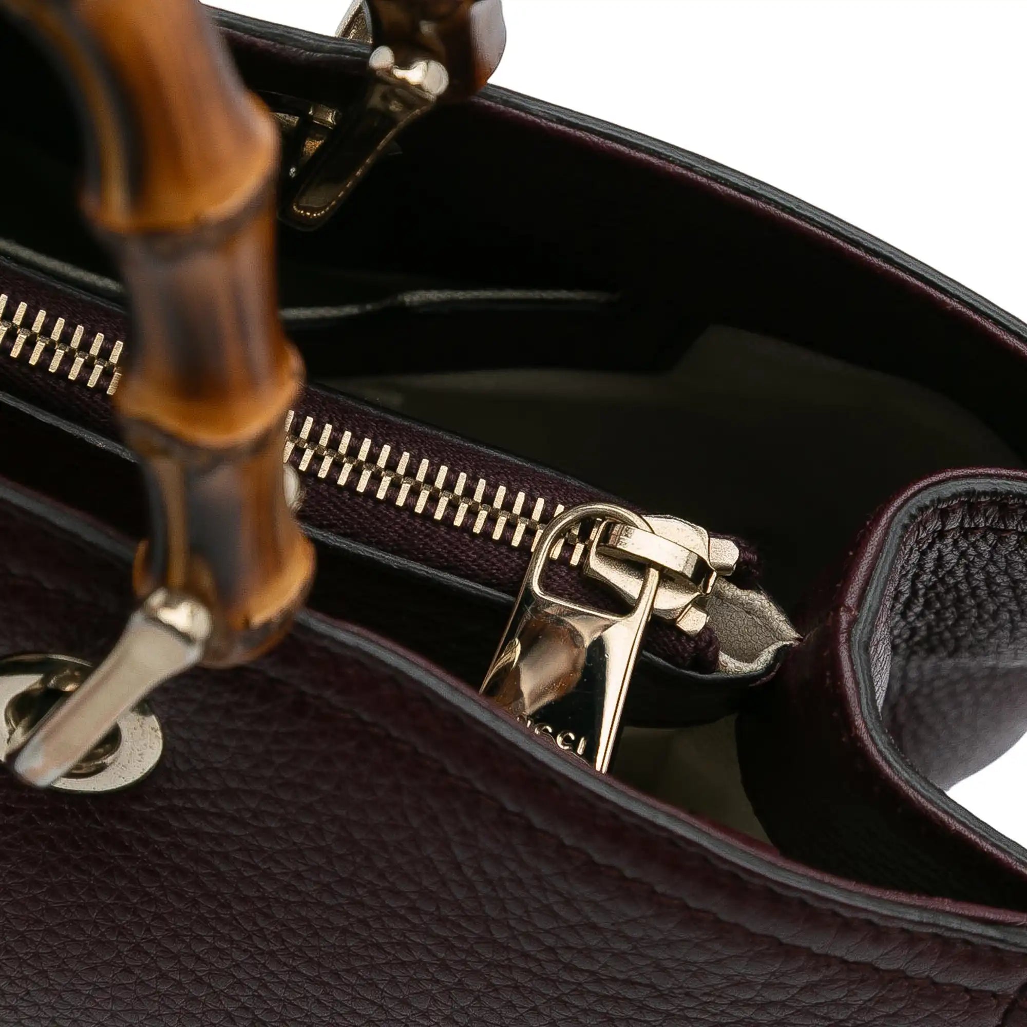 Gucci Bamboo Shopper Medium Burgundy