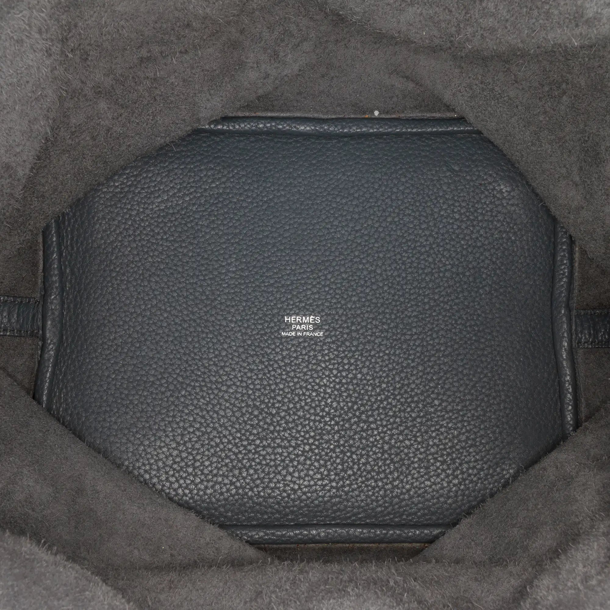 Hermès Picotin Lock 22 Grey Clemence Silver