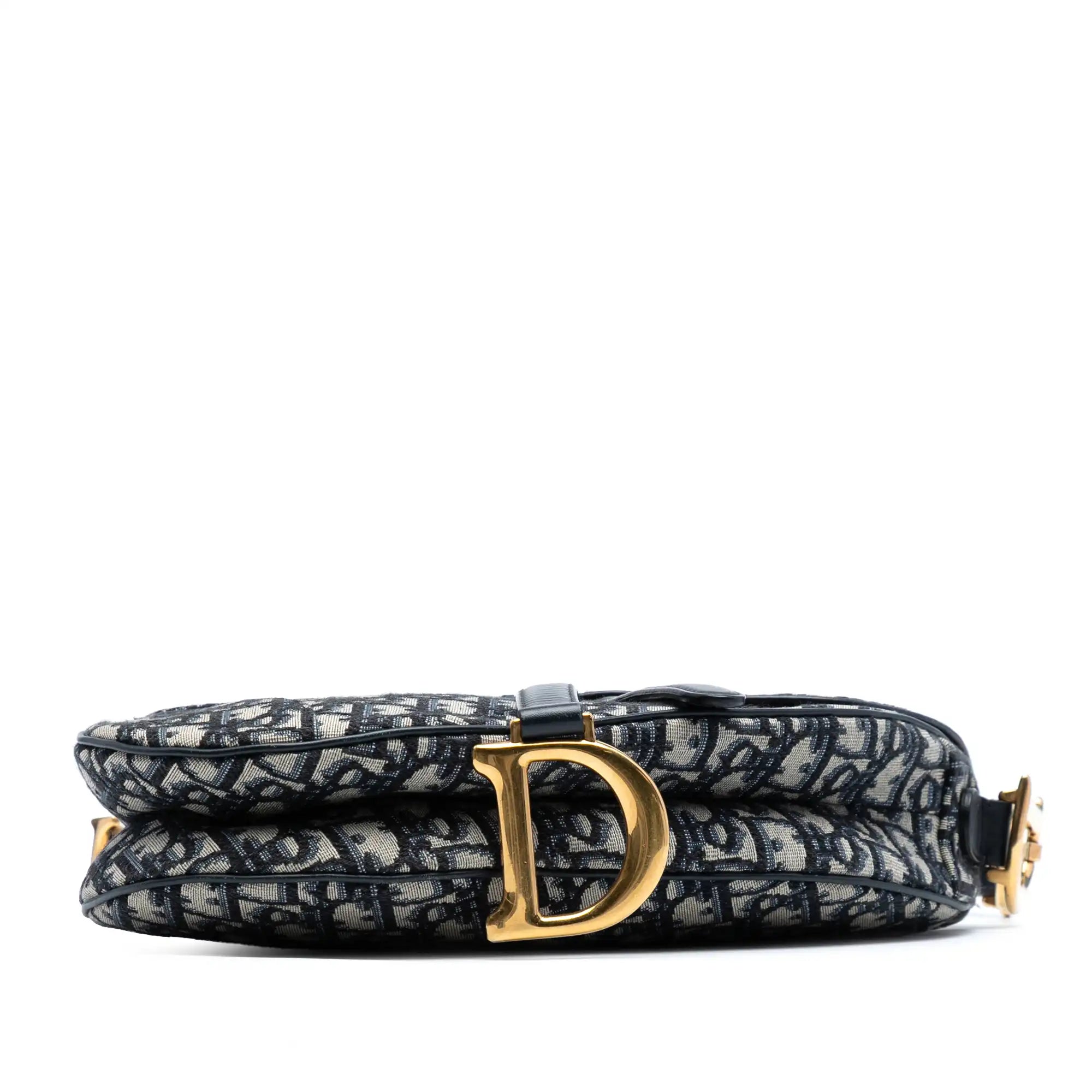 Dior Saddle Bag Blue Oblique Canvas