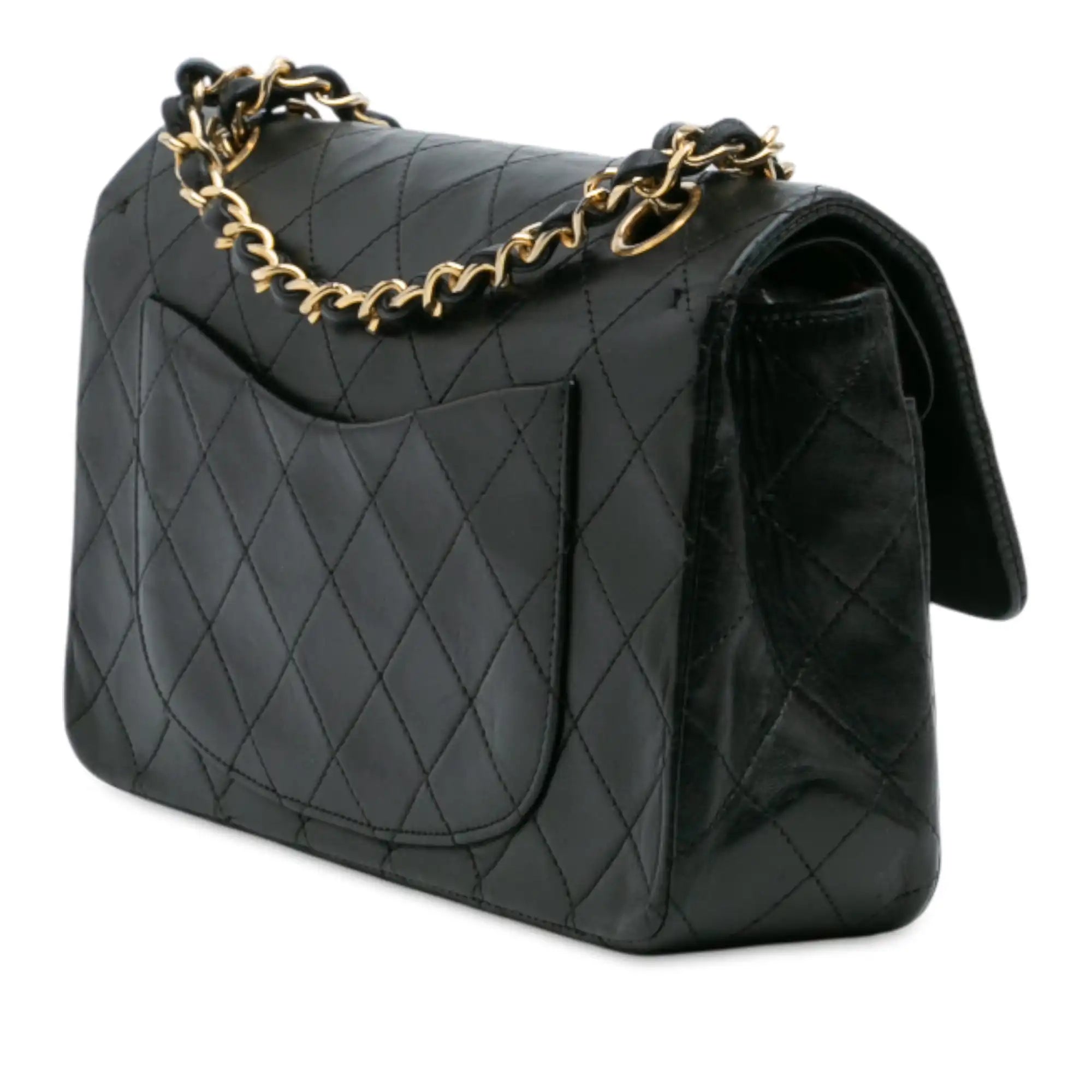 Chanel Classic Double Flap Small Black Lambskin Gold