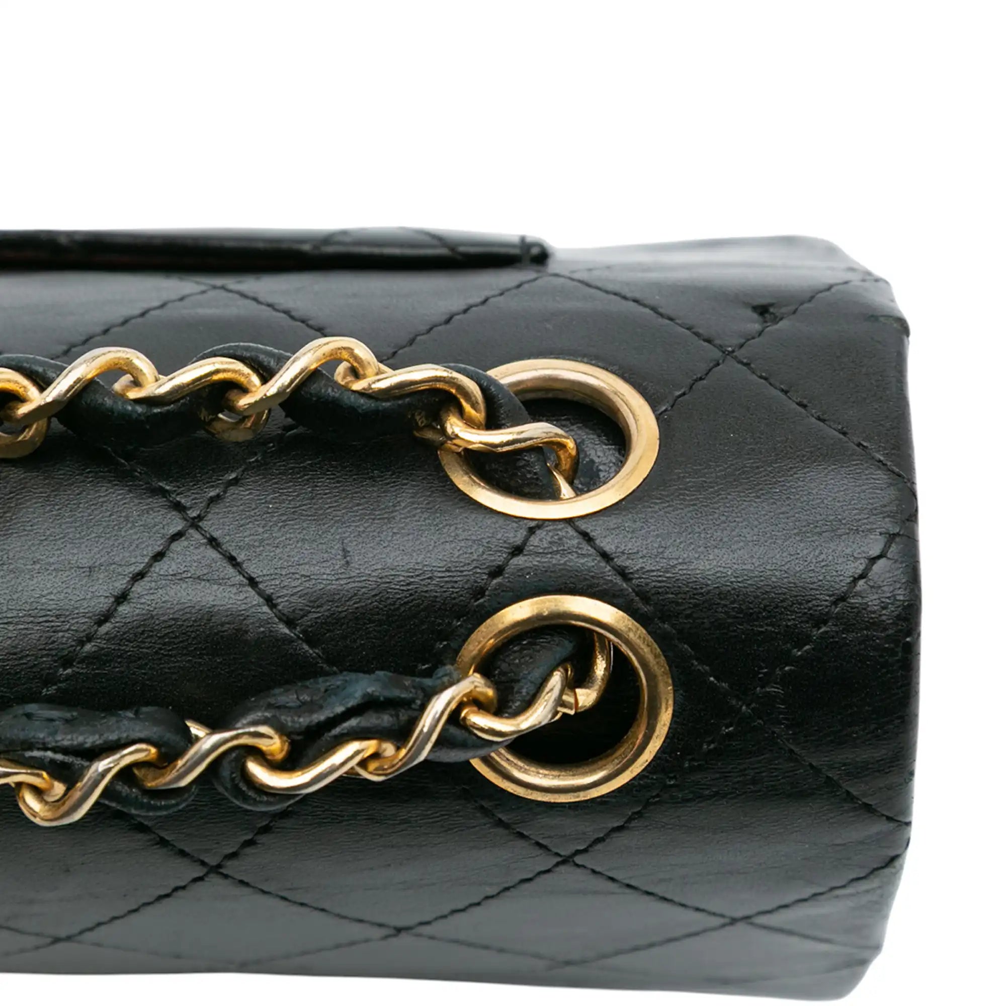 Chanel Classic Double Flap Small Black Lambskin Gold