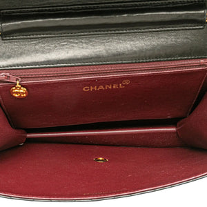 Chanel Classic Single Flap Medium Black Lambskin Gold