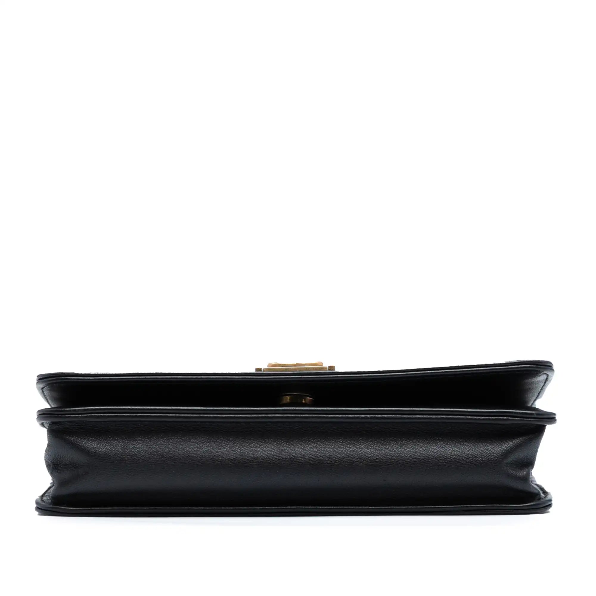 Chanel WoC Boy Black Chevron Calfskin Gold