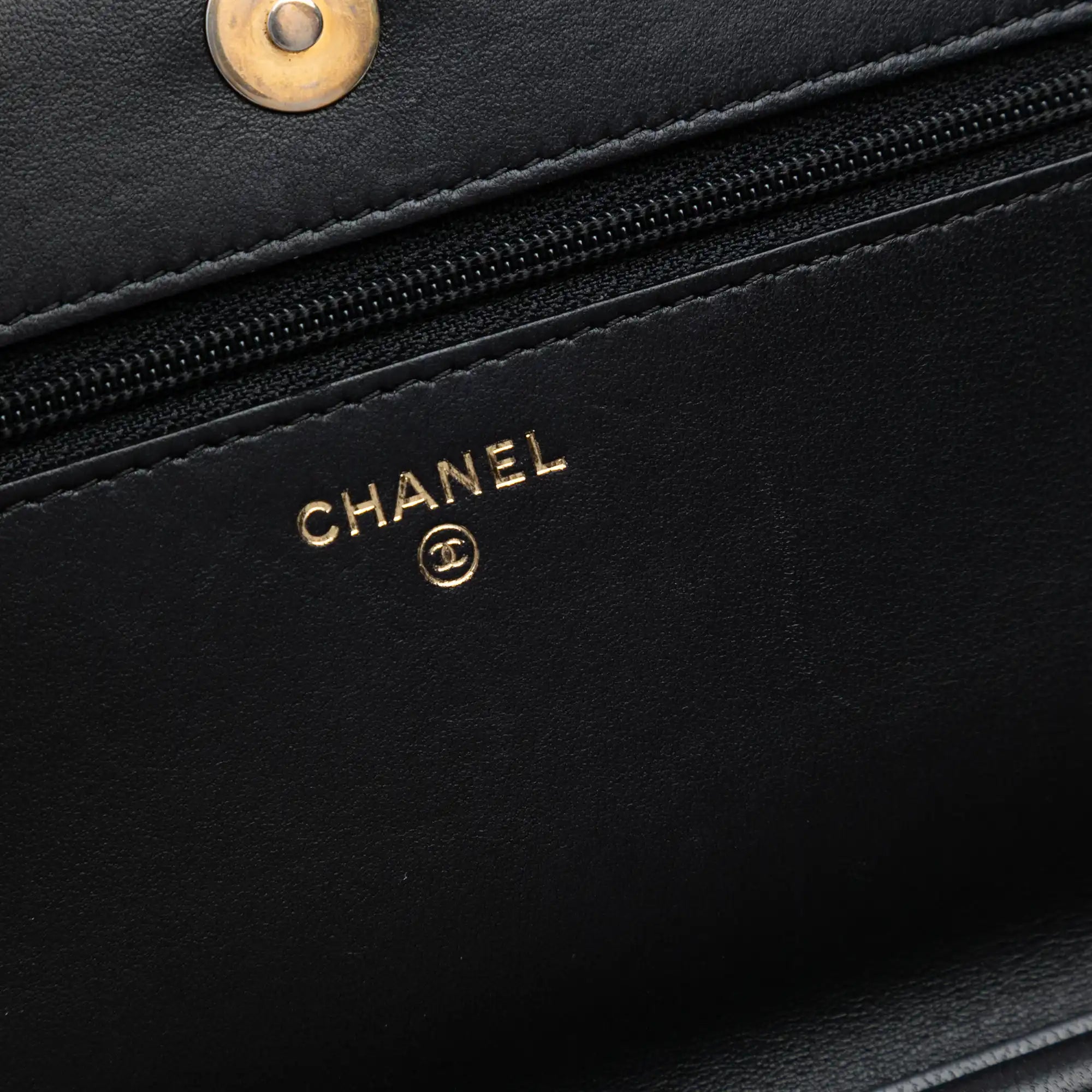 Chanel WoC Boy Black Chevron Calfskin Gold