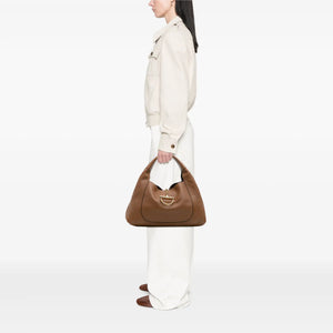 Gucci Softbid Hobo Brown Maxi Grained Calfskin