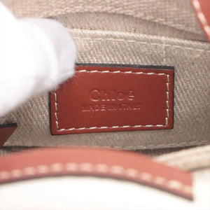Chloé Woody Nano Brown Canvas