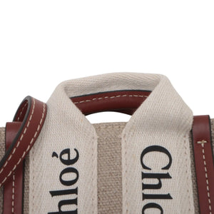 Chloé Woody Nano Brown Canvas