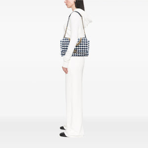 Chanel 19 Flap Bag Maxi Multicolor Houndstooth Tweed Gold