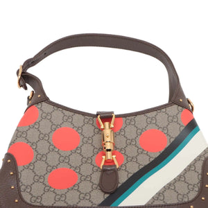 Gucci Polka Dot Jackie 1961 Small GG Supreme Canvas