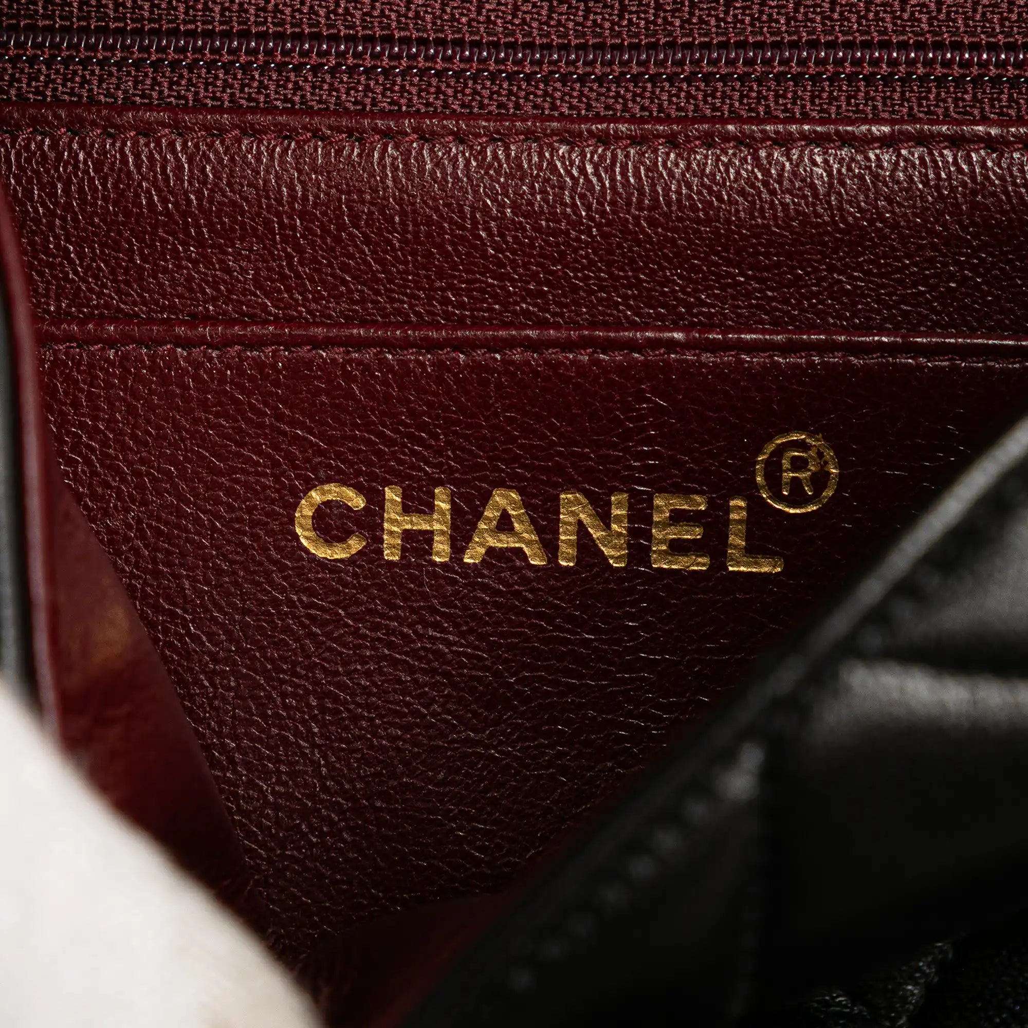 Chanel Diana Small Black Lambskin Gold