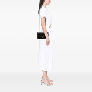Chanel Diana Small Black Lambskin Gold