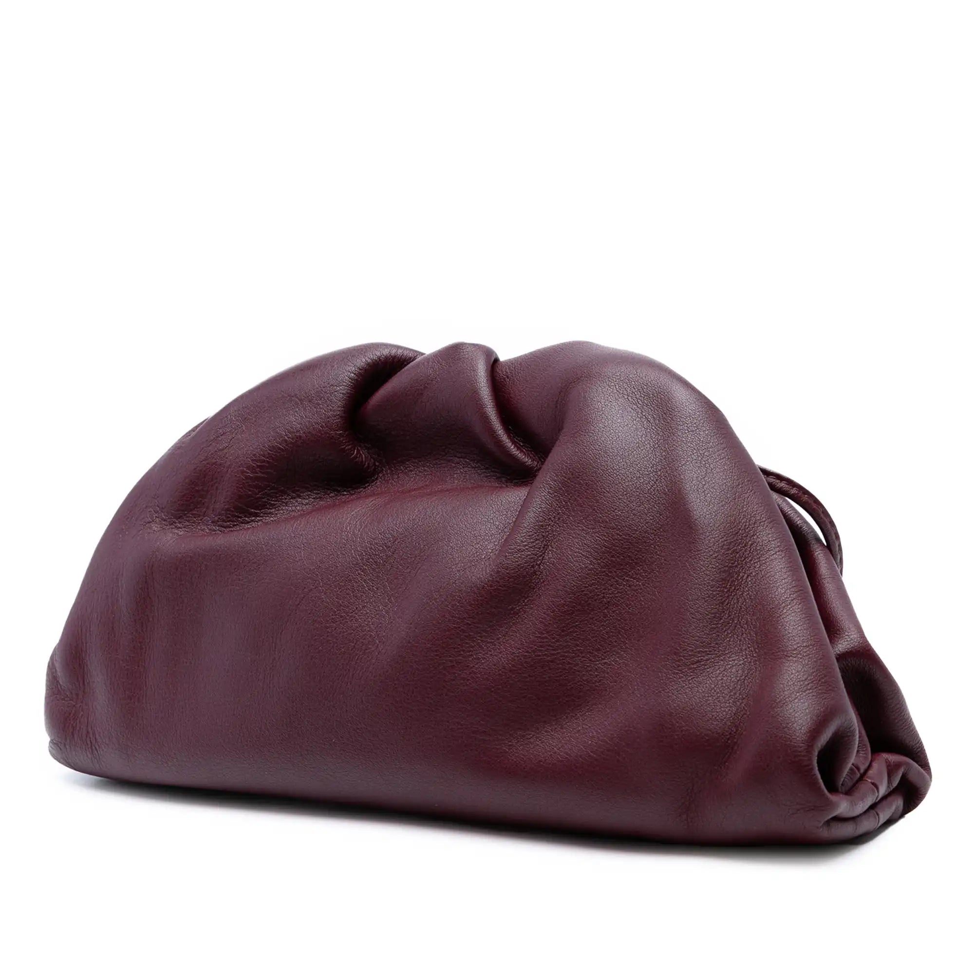 Bottega Veneta The Pouch Mini Burgundy Lambskin