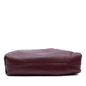 Bottega Veneta The Pouch Mini Burgundy Lambskin