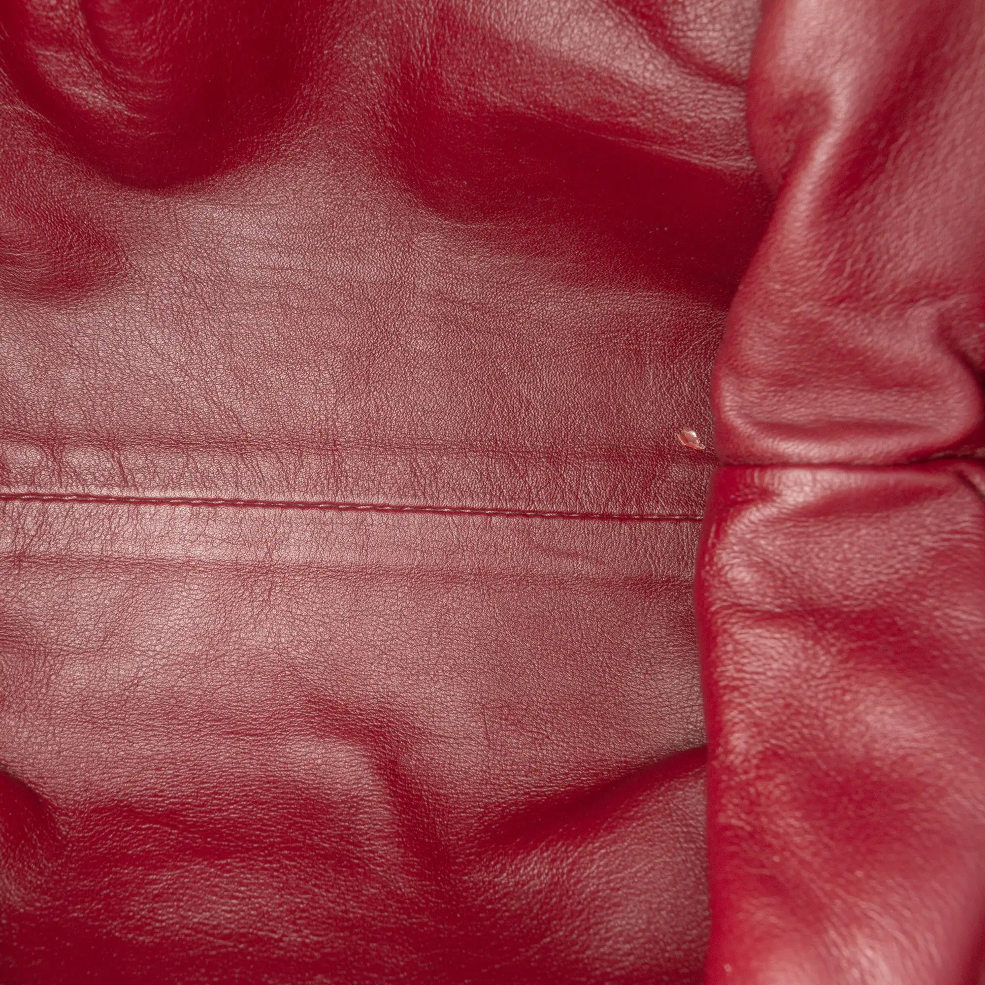 Bottega Veneta The Pouch Mini Burgundy Lambskin