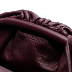 Bottega Veneta The Pouch Mini Burgundy Lambskin