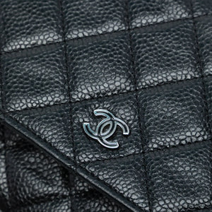 Chanel WOC Black Caviar Silver
