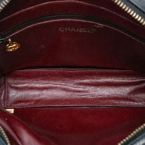Chanel Camera Bag Black Lambskin Gold