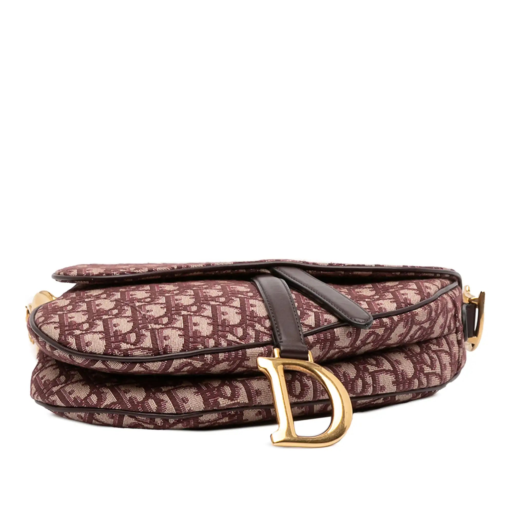 Dior Saddle Bag Medium Red Oblique Canvas