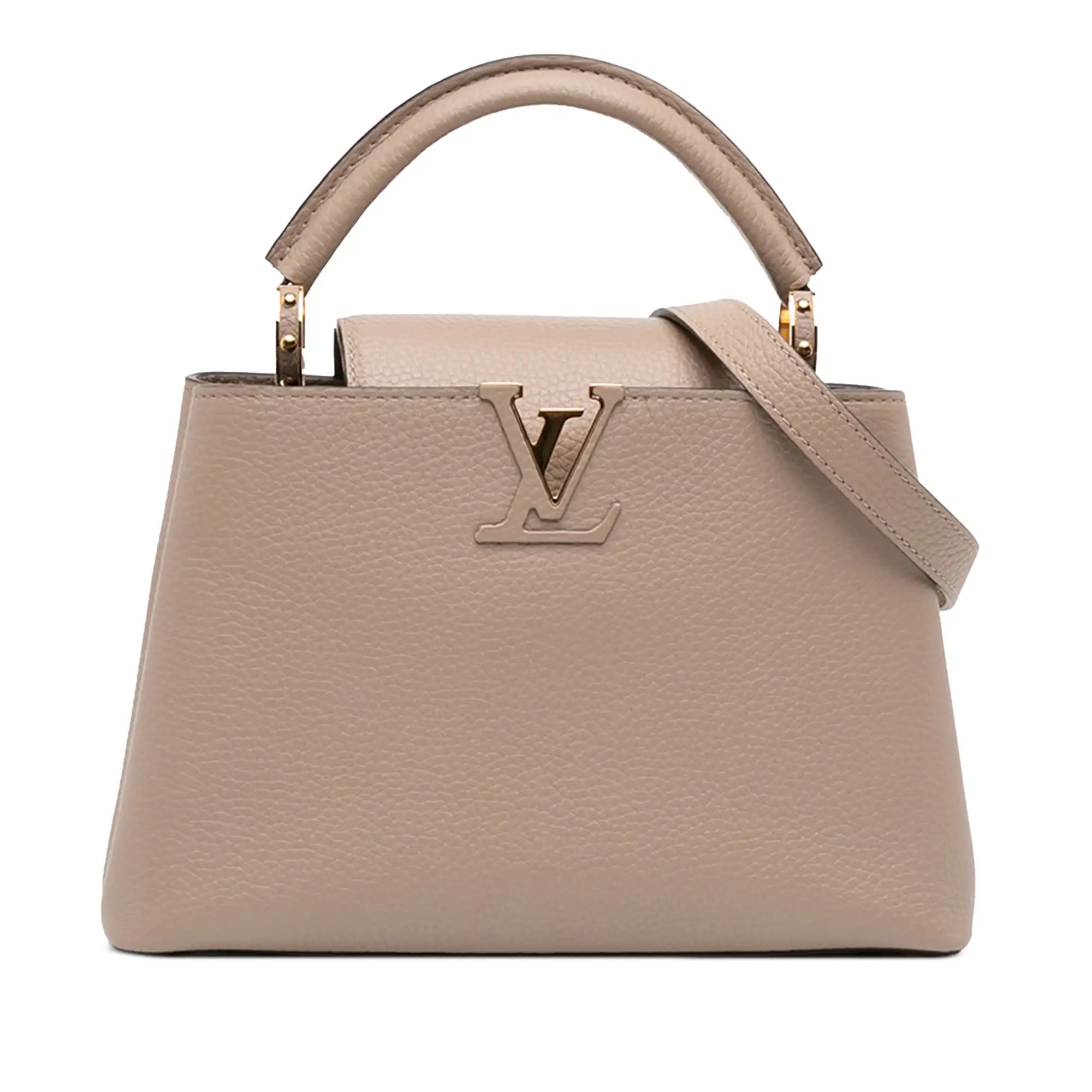 Louis Vuitton Capucines BB Light Brown Taurillon Gold
