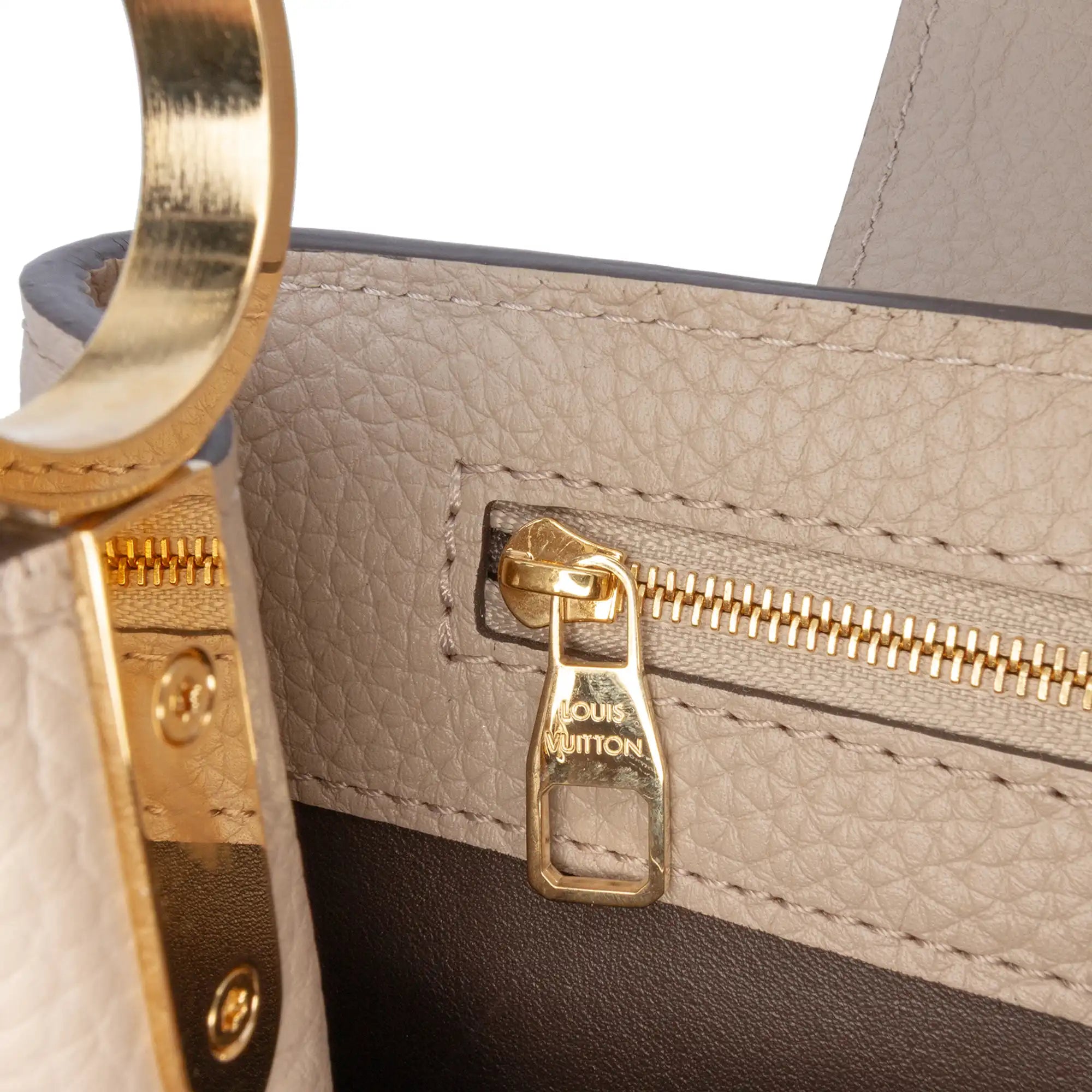 Louis Vuitton Capucines BB Light Brown Taurillon Gold