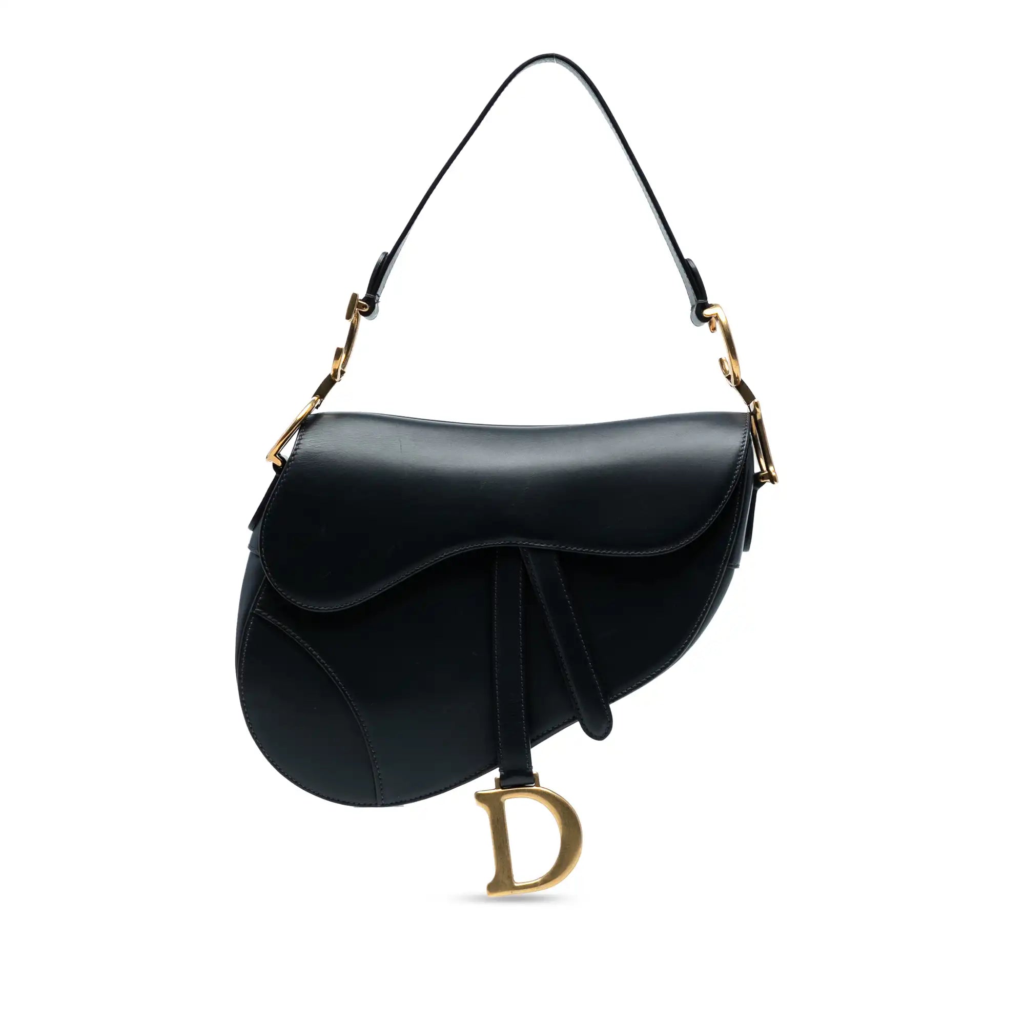 Dior Saddle Bag Medium Black Grained Calfskin