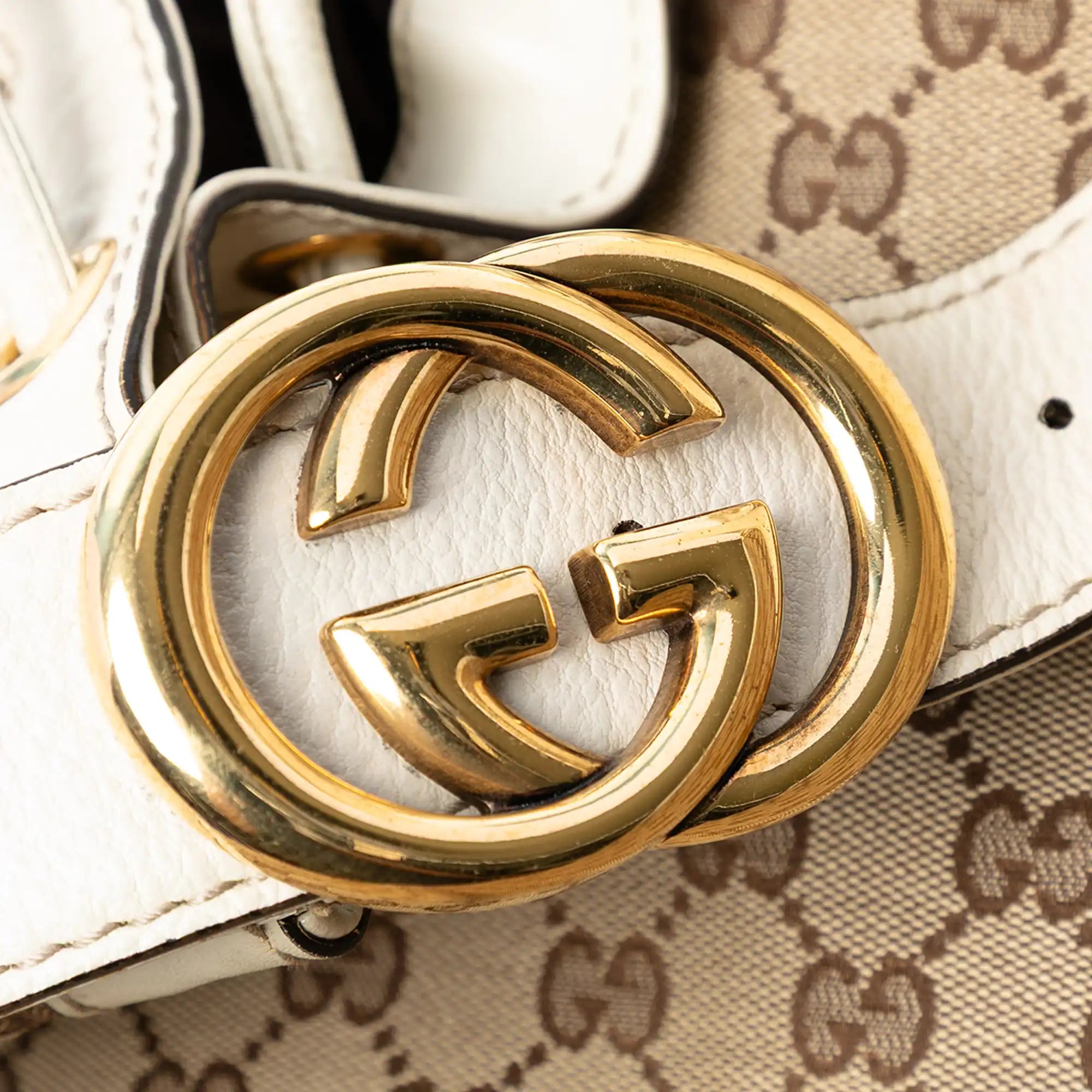 Gucci Interlocking Icon Drawstring Hobo GG Canvas