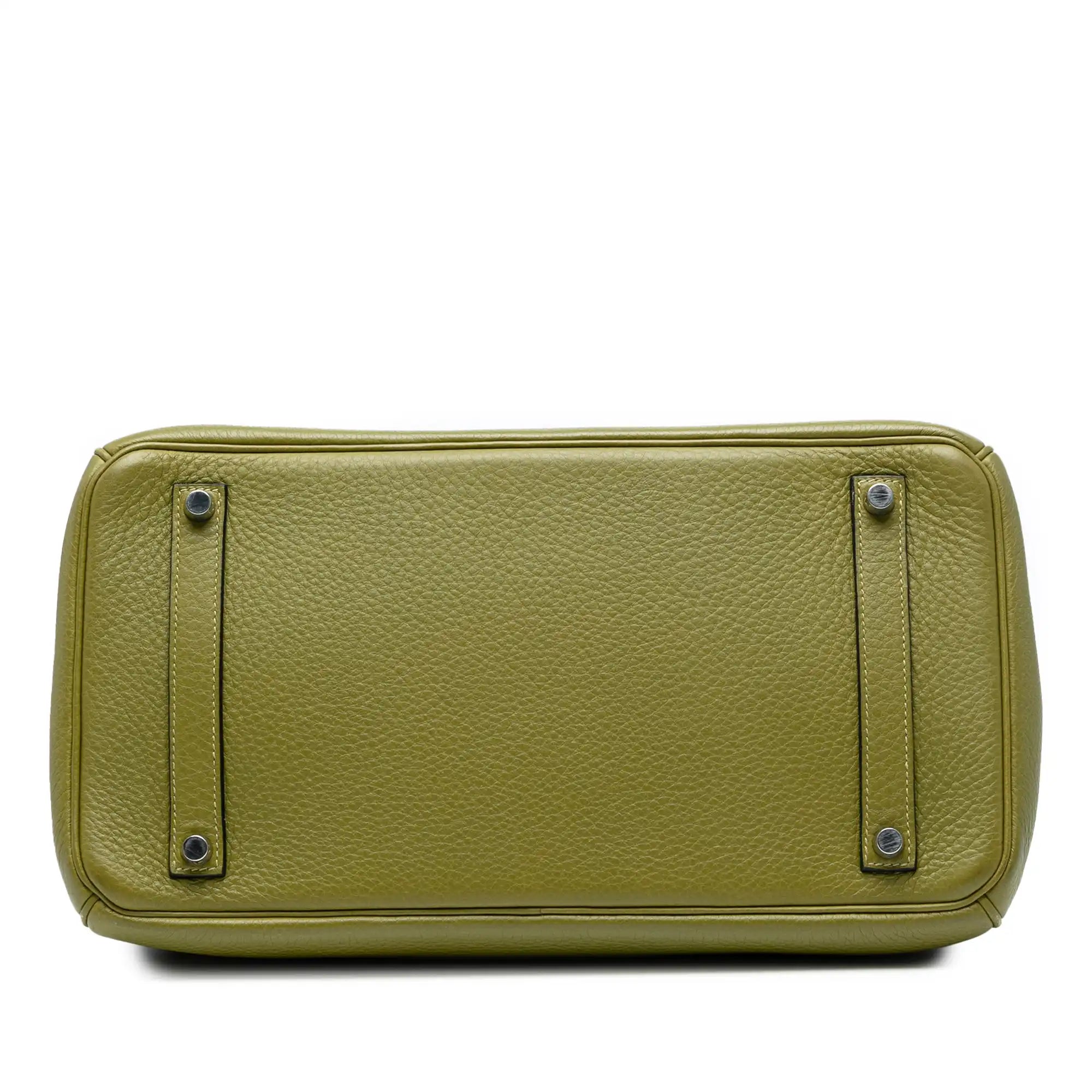 Hermès Birkin 35 Vert Chartreuse Retourne Togo Palladium
