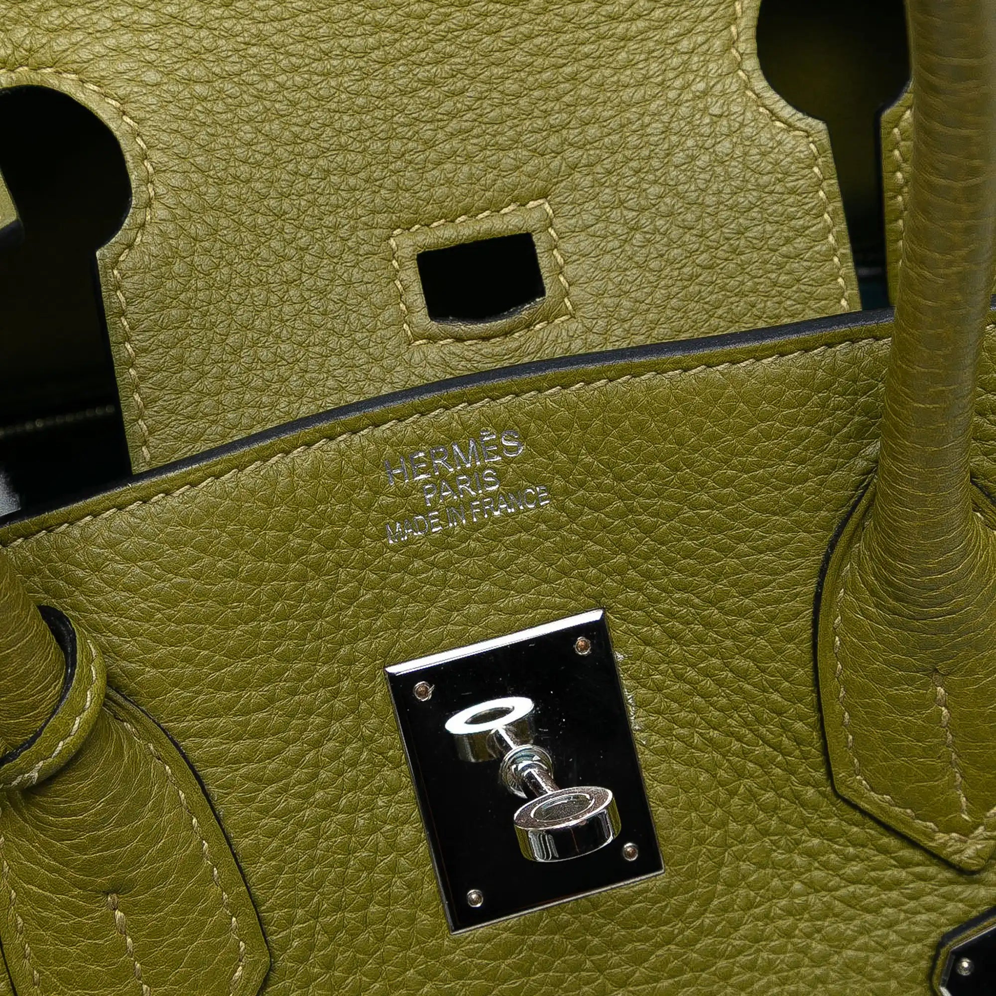 Hermès Birkin 35 Vert Chartreuse Retourne Togo Palladium