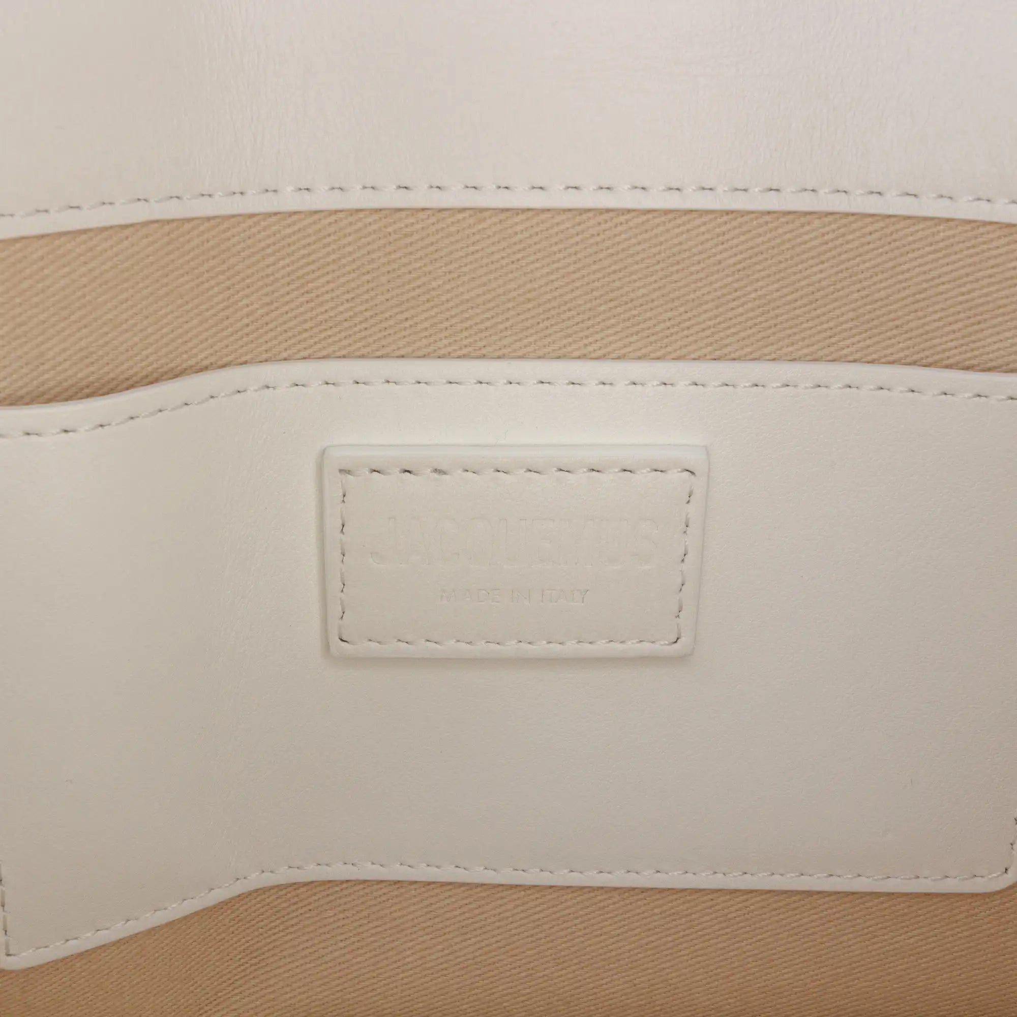 Jacquemus Le Bambino Long White Leather